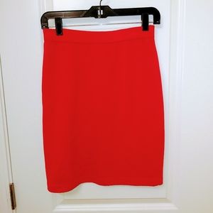 St. John Collection Vibrant Red Skirt Size 4